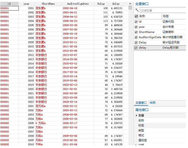审计师努力数据2001-2023年